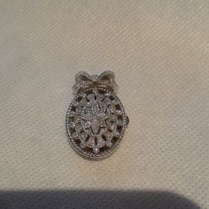 Marcasite sterling silver locket